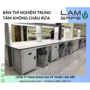 Bàn thí nghiệm trung tâm không chậu rửa